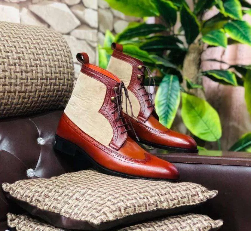 Men' Leather Field Boot in Dark Brown Grain Oak Calf