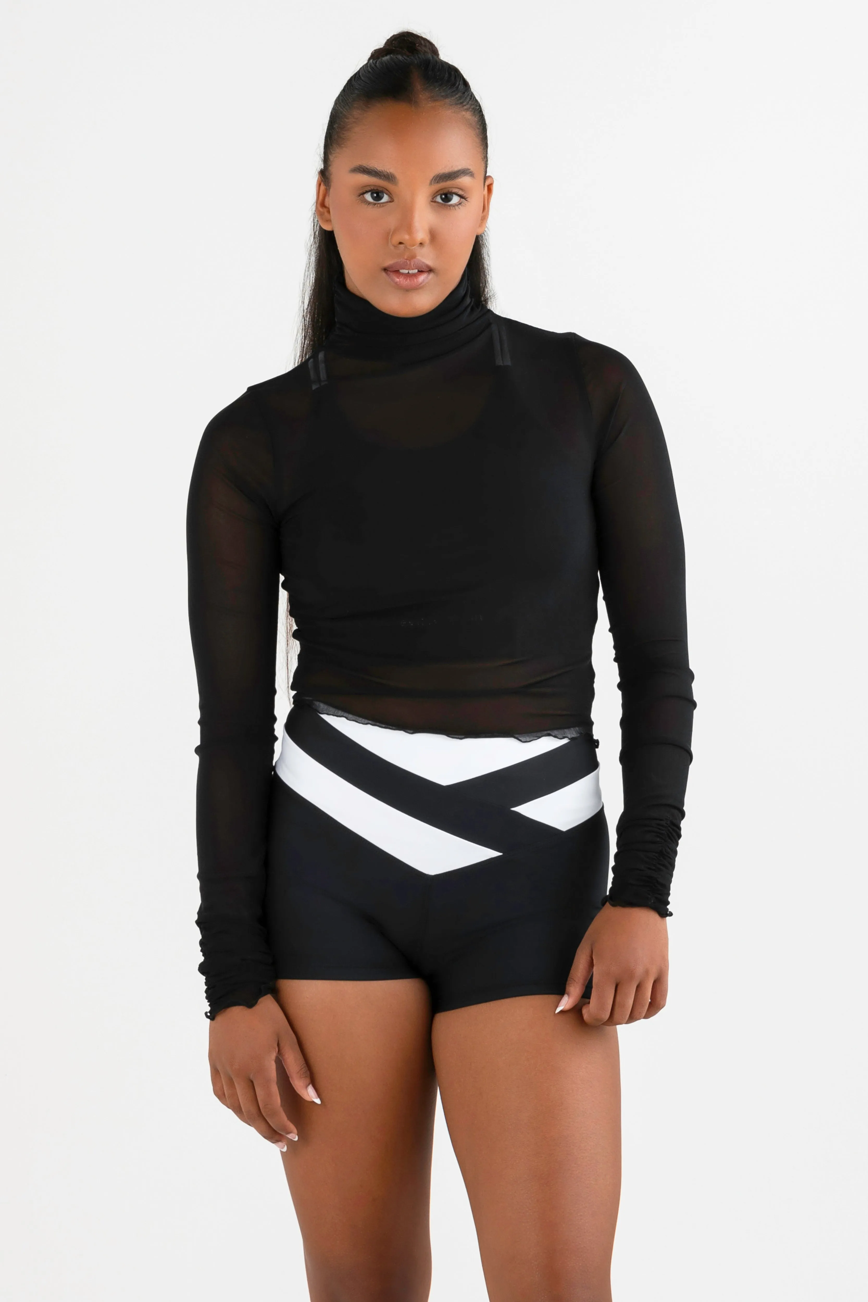 Mesh Long Sleeve Top