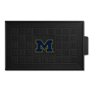 Michigan Wolverines Heavy Duty Vinyl Medallion Door Mat - 19.5in. x 31in.