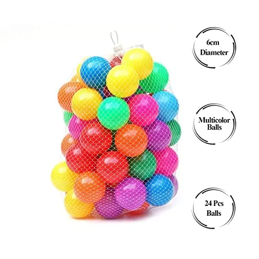 MINITOES Plastic Baby 12 Premium Multicolour Balls for Kids Pool Pit/Ocean Ball Without Sharp Edges (Multicolor)