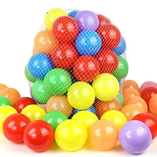 MINITOES Plastic Baby 12 Premium Multicolour Balls for Kids Pool Pit/Ocean Ball Without Sharp Edges (Multicolor)