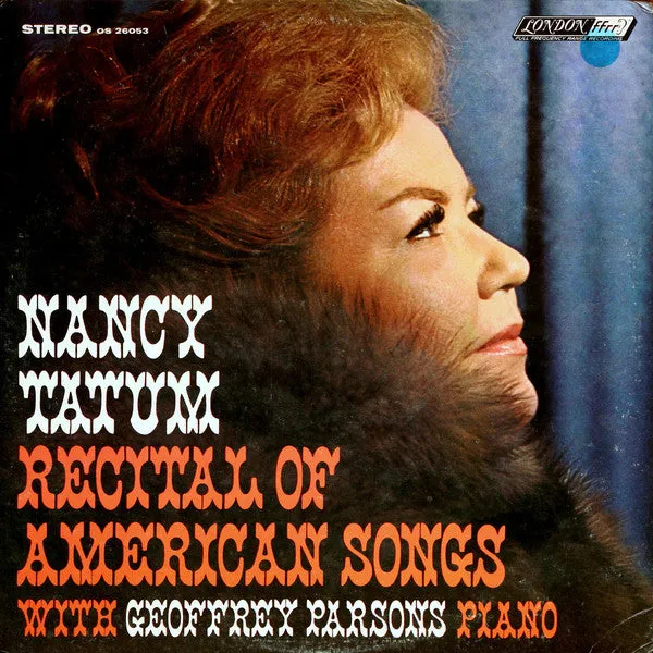 Nancy Tatum With Geoffrey Parsons  - Recital Of American Songs - LP