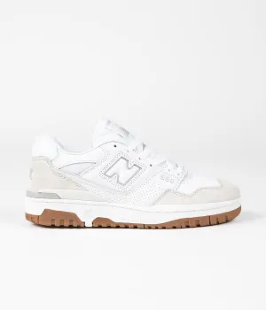 New Balance 550 Shoes - White / Gum