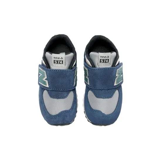 NEW BALANCE KID'S 574 BLUE/GREY RUNNING SHOES