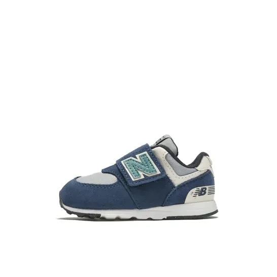 NEW BALANCE KID'S 574 BLUE/GREY RUNNING SHOES