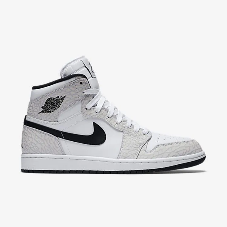 Nike Air Jordan 1 White Elephant Shoes Basketball Men !!! CYBER MONDAY SALE !!!