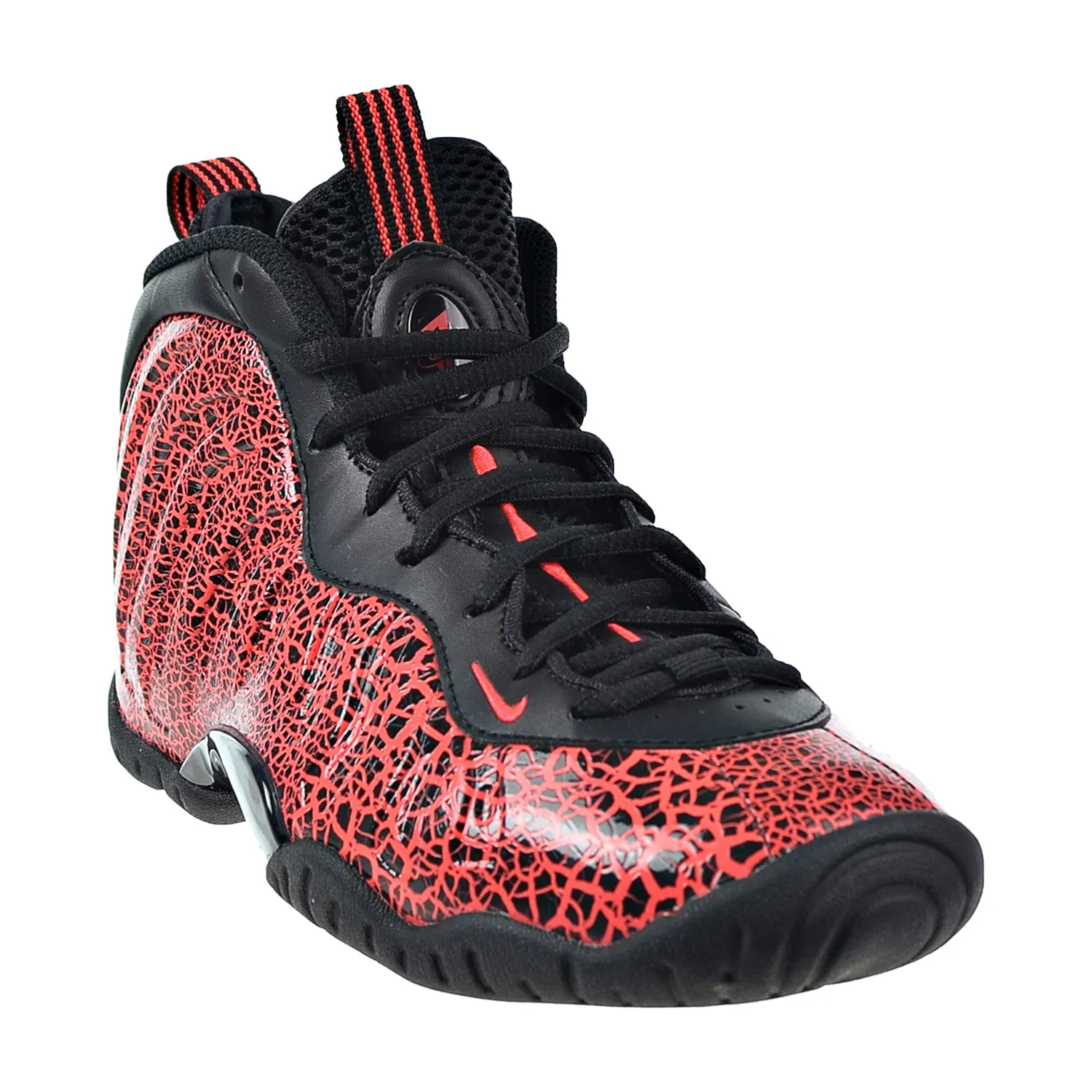 Nike Little Posite One Lava Big Kid's Shoes Black-Bright Crimson