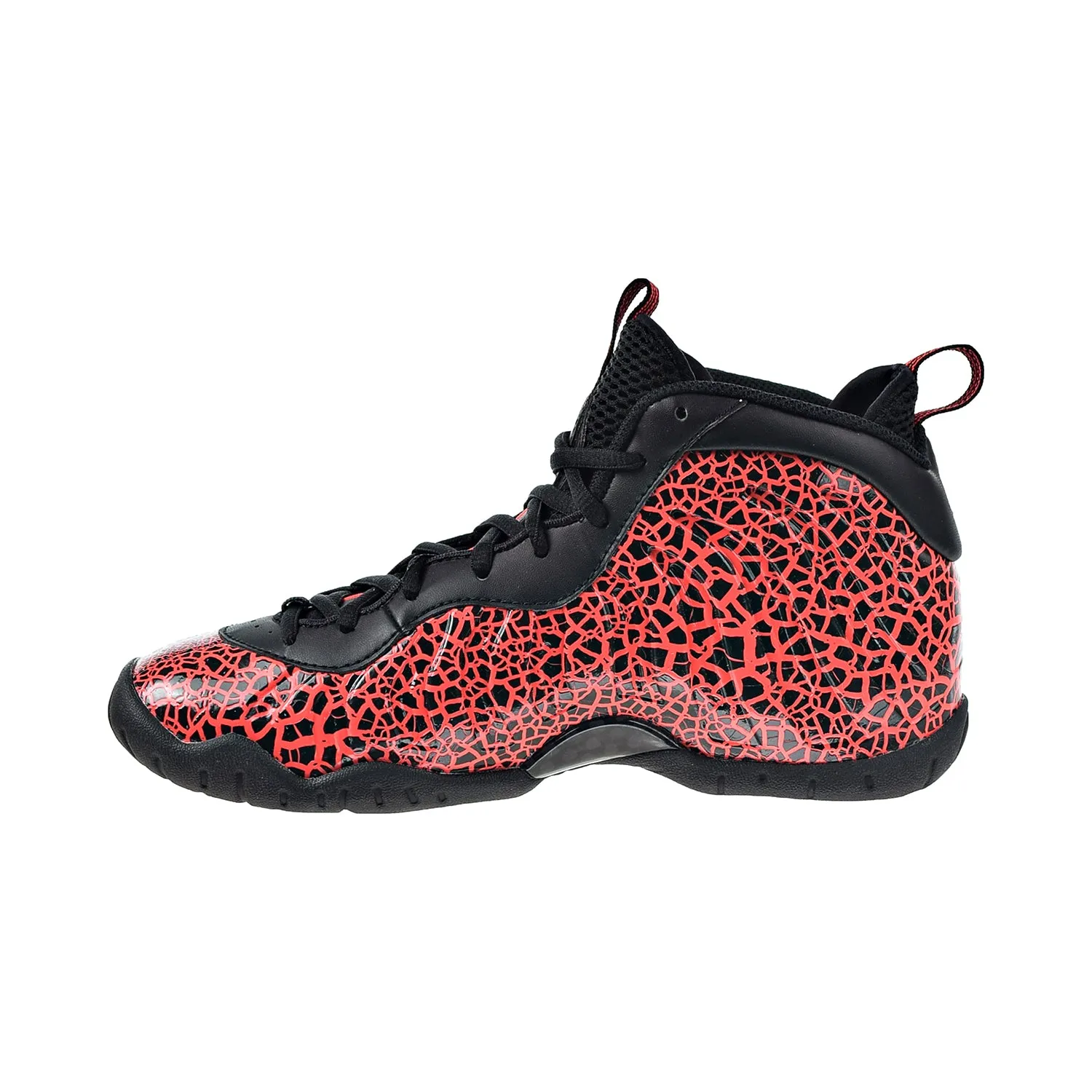 Nike Little Posite One Lava Big Kid's Shoes Black-Bright Crimson