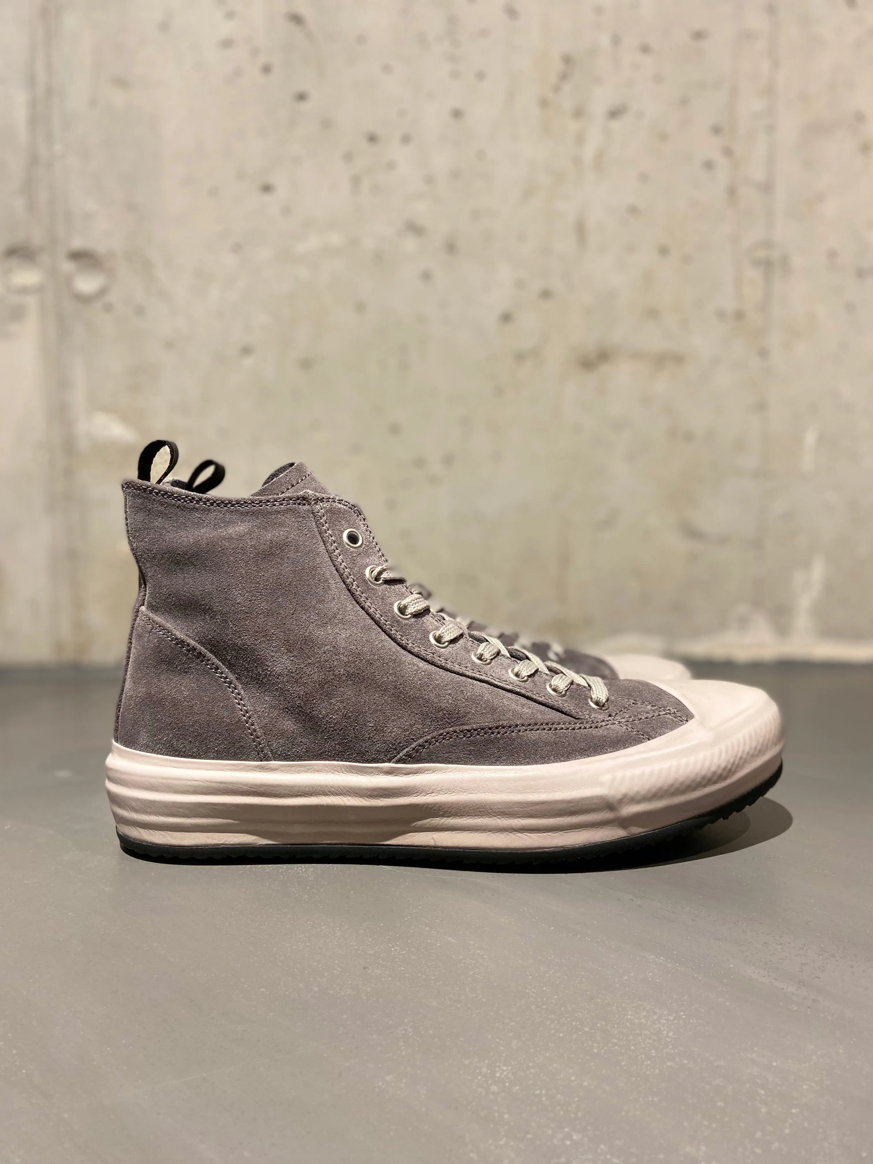 OFFICINE CREATIVE MES/011 SUEDE CHARCOAL SNEAKER