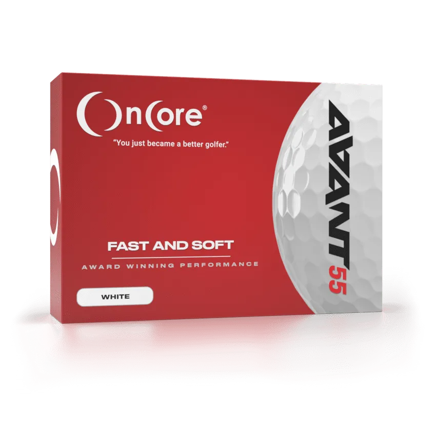 OnCore Avant 55 Golf Balls 1-Dozen White