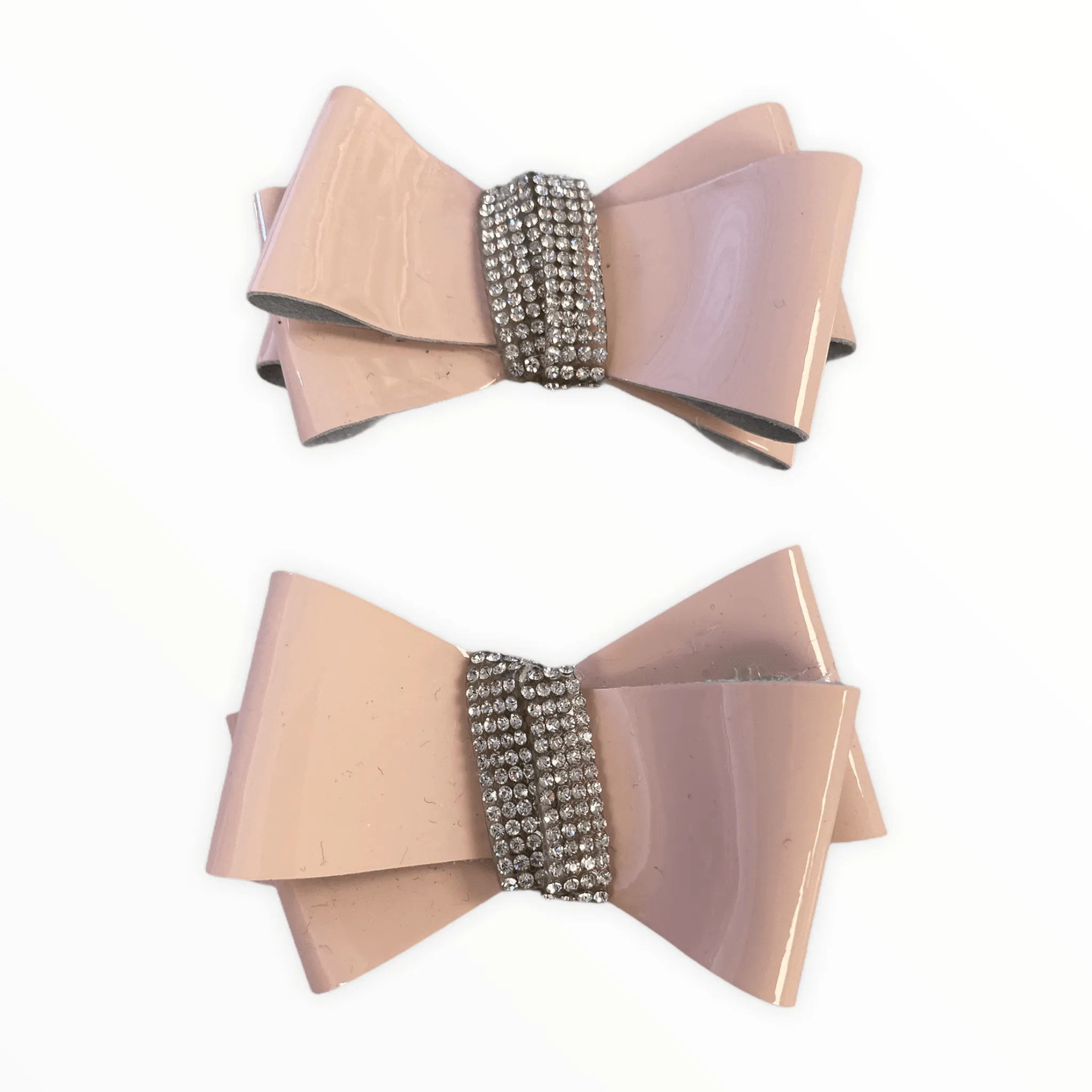 Pink Patent Shoe Bow