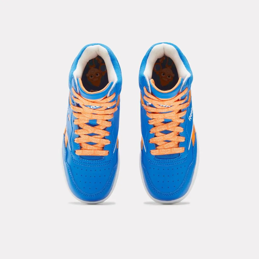 Reebok Footwear Kids Reebok x Blippi BB 4000 II Mid Basketball Shoes - Preschool BLUE/ORANGE/WHITE