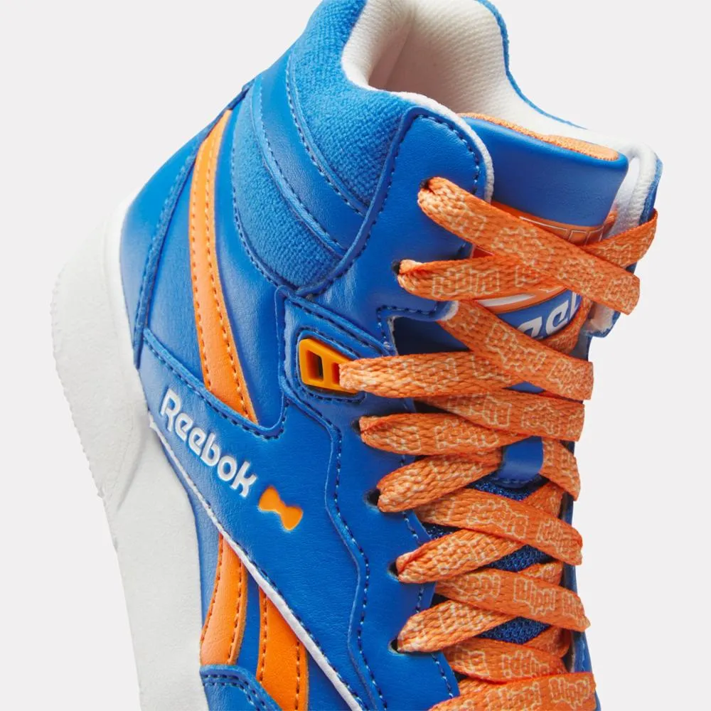 Reebok Footwear Kids Reebok x Blippi BB 4000 II Mid Basketball Shoes - Preschool BLUE/ORANGE/WHITE