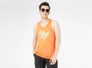 SLAY. Sport Men's Neon Orange Printed Vest