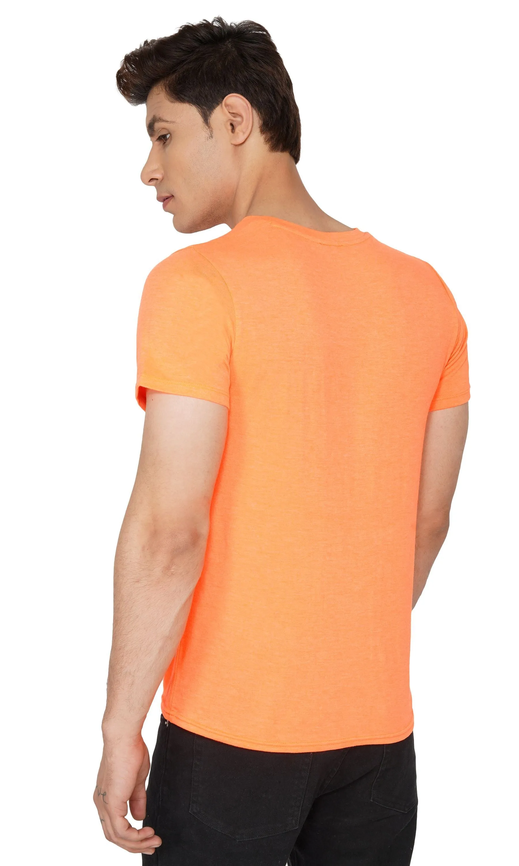 SLAY. Sport Men's Printed Neon Orange T-shirt