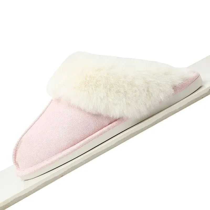 Soft Sole Plush Cotton Slippers - Warm, Cozy, and Stylish for Indoor Comfort