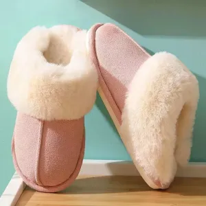 Soft Sole Plush Cotton Slippers - Warm, Cozy, and Stylish for Indoor Comfort