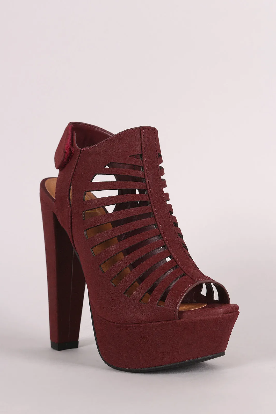 Speed Limit 98 Strappy Cutout Slingback Mule Heel