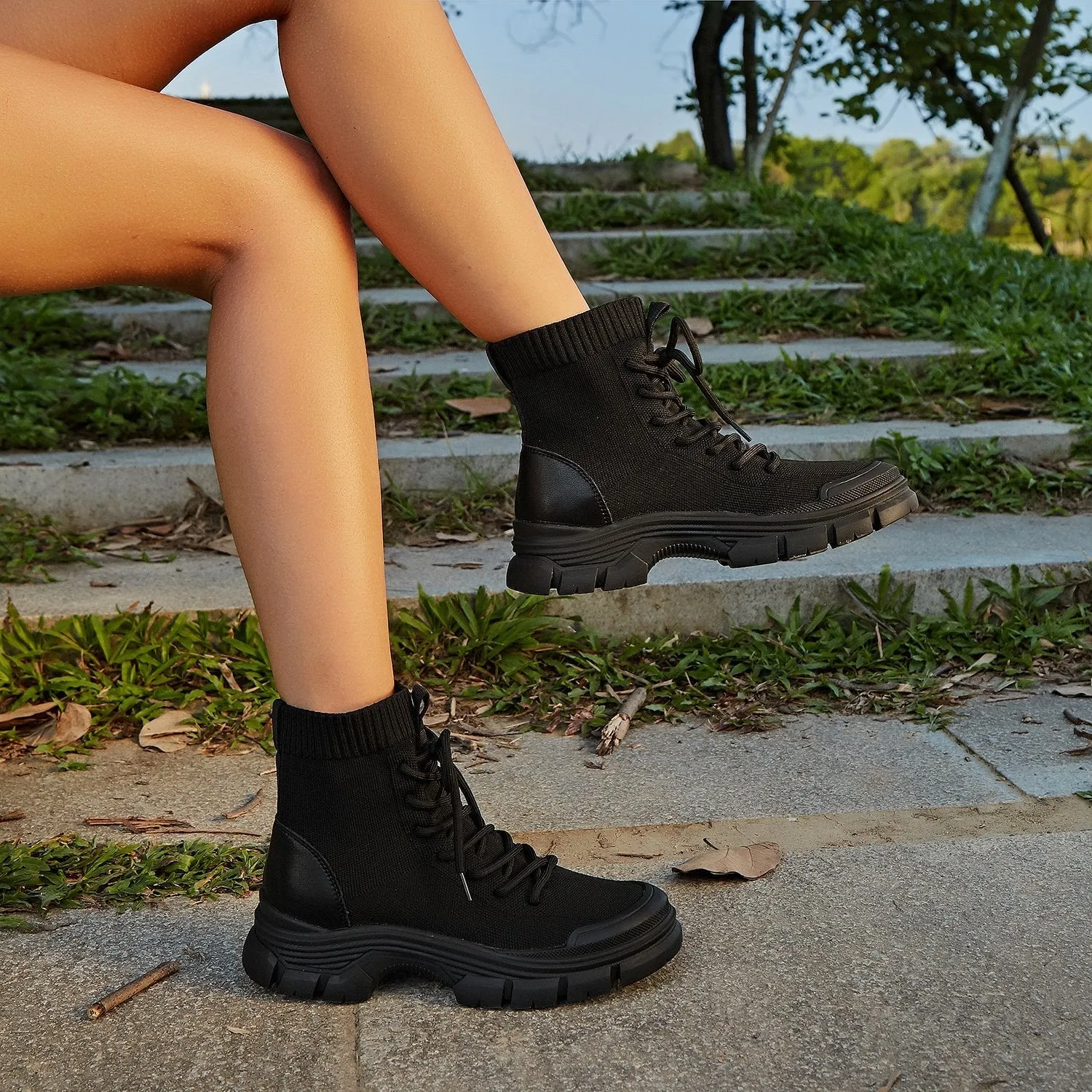 Sport Lace Up Boots