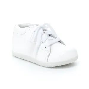 SRTech Elliot Baby Walking Shoe - White Leather