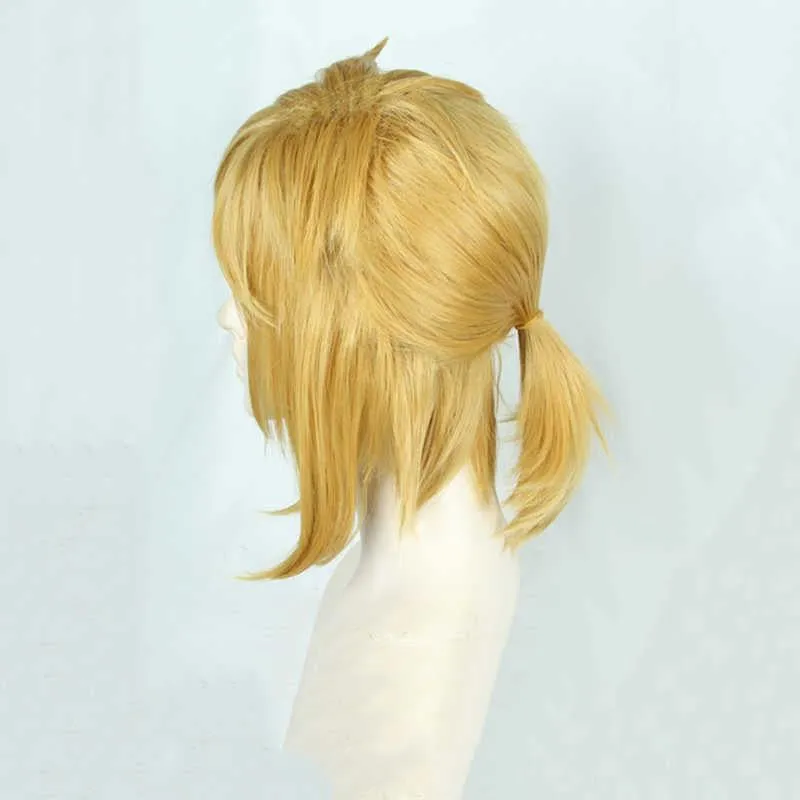 The Legend of Zelda: Breath of the Wild Link Golden Cosplay Wig