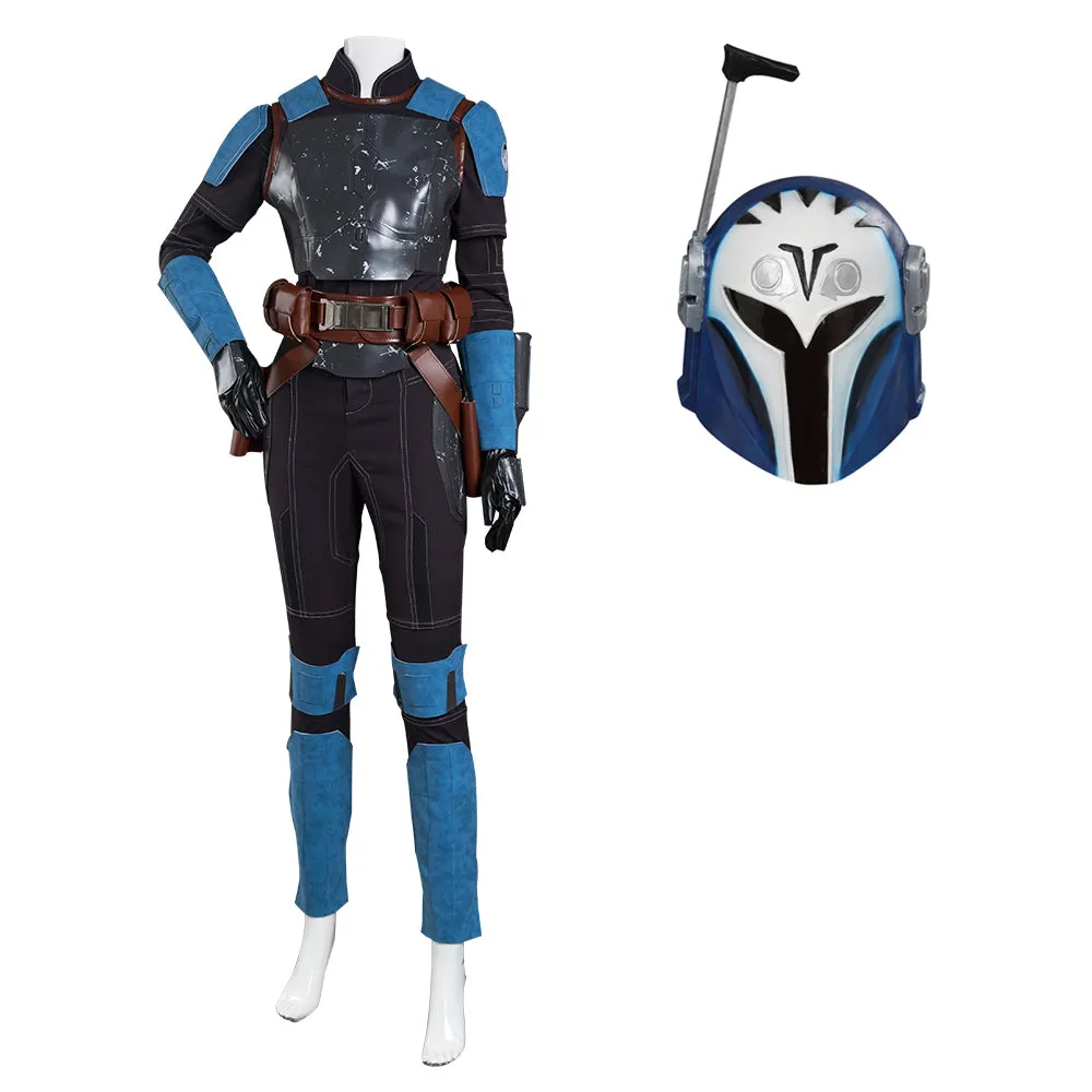 The Mando S2 Bo-Katan Kryze Outfits Cosplay Wig Helmet Shoes Full Set Halloween Carnival Suit Cosplay Costume