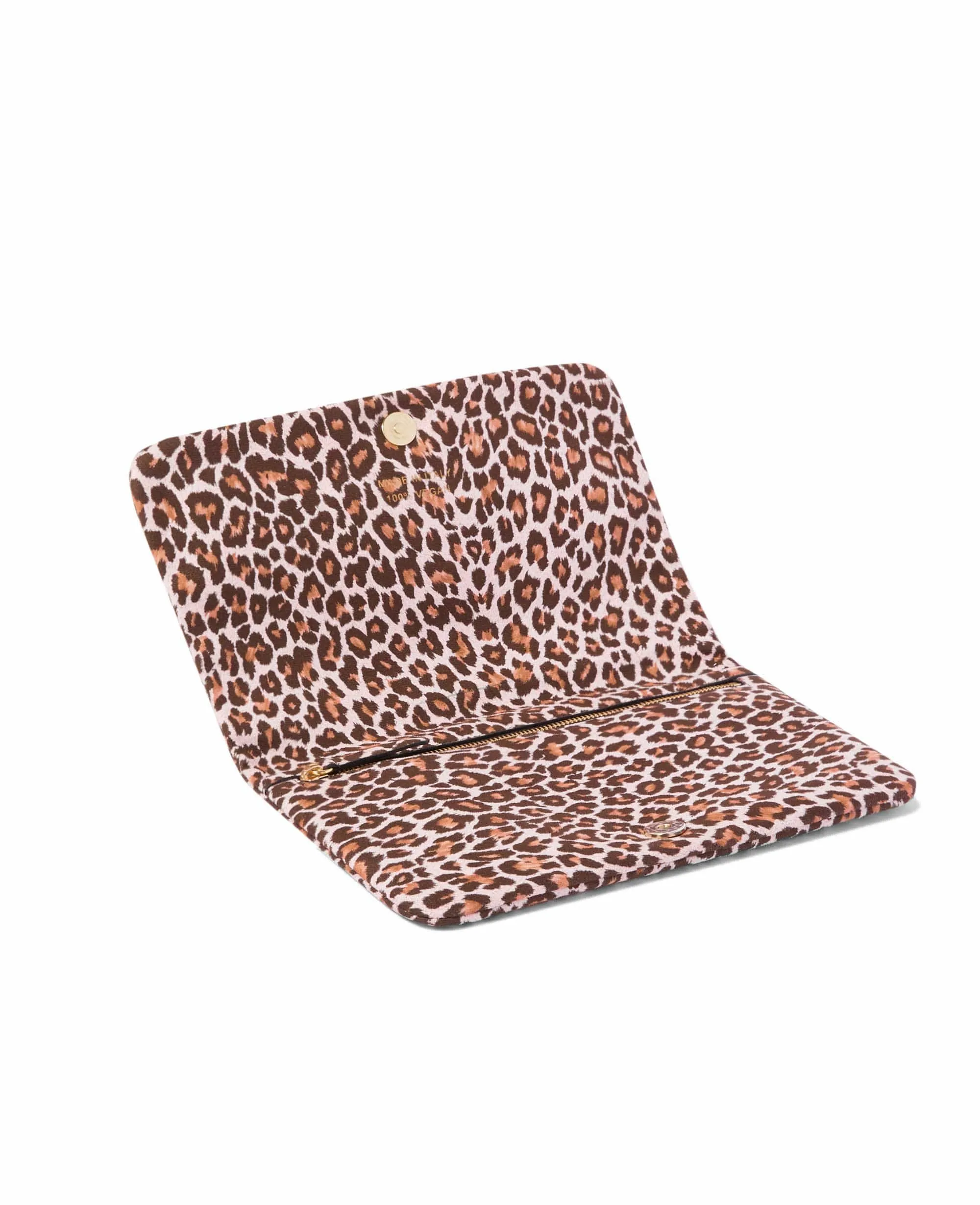 The Miami Vegan Leather Clutch | Leopard Print