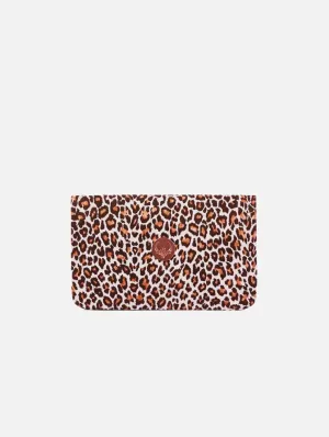 The Miami Vegan Leather Clutch | Leopard Print