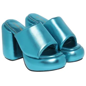 THE QUIRKY NAARI Metallic Chunks - Teal For A Rich Look | Metallic | 6 UK