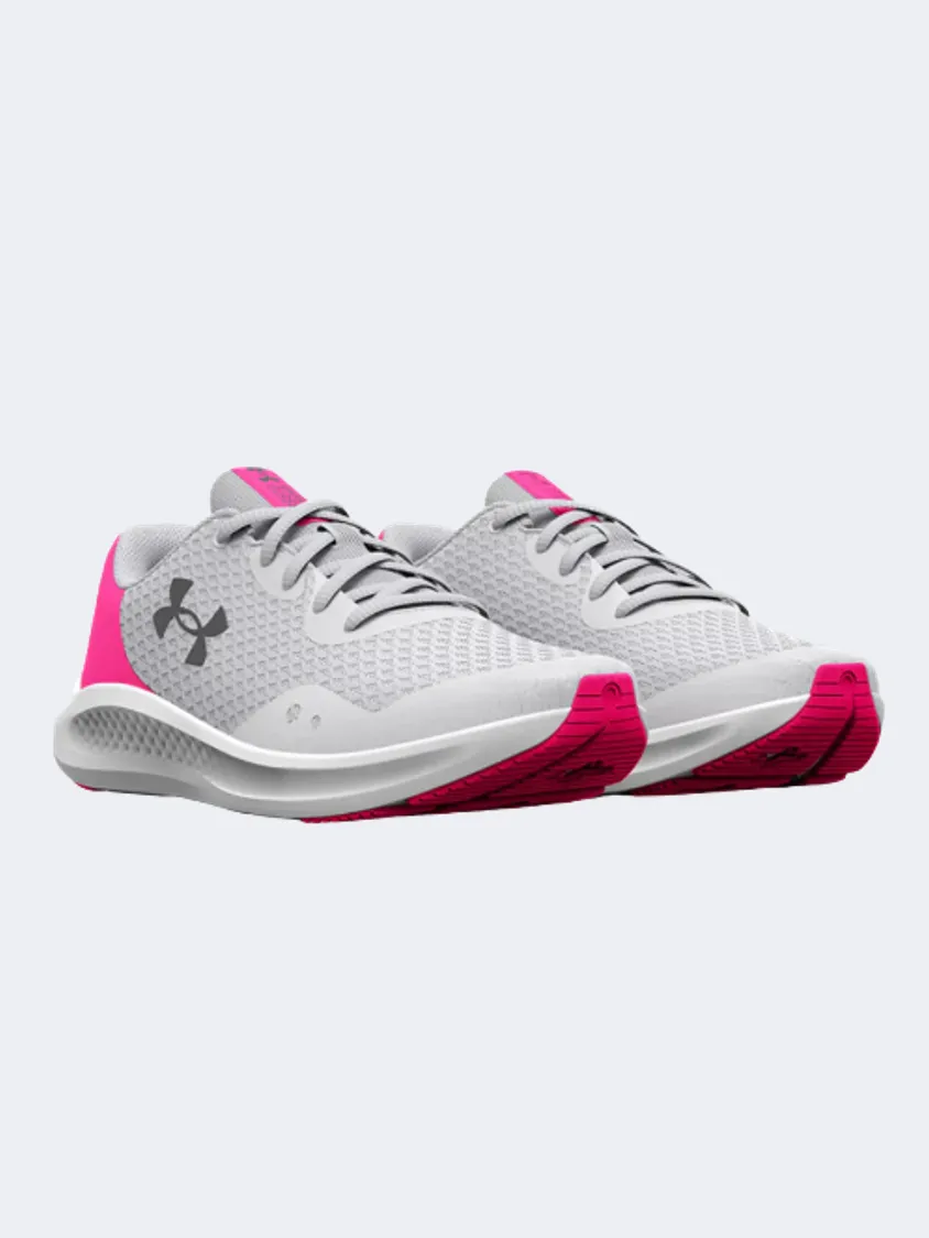 Under Armour Charged Pursuit 3 Gs-Girls Running Shoes Gray/Multicolor