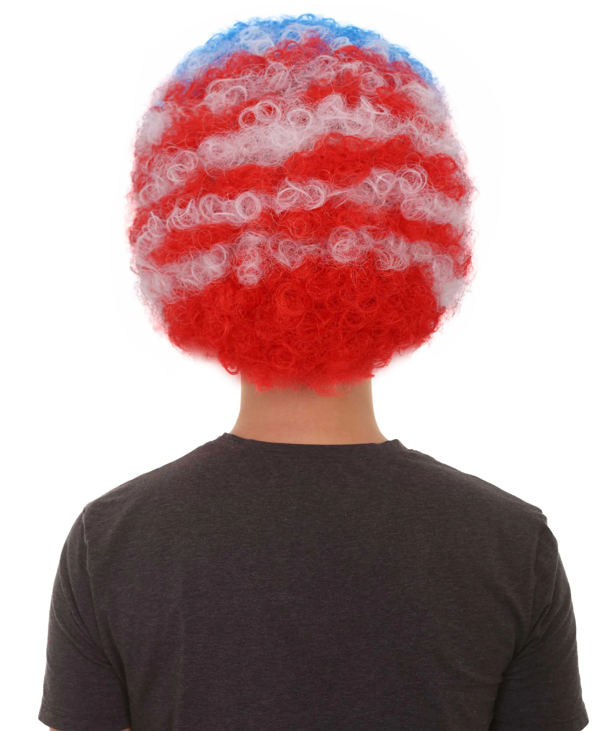 United States Sport Afro Fun Wig | Patriotic Afro Wig