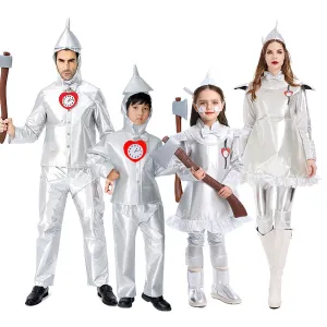 Wizard of Oz Tin Man Family Cosplay Costumes