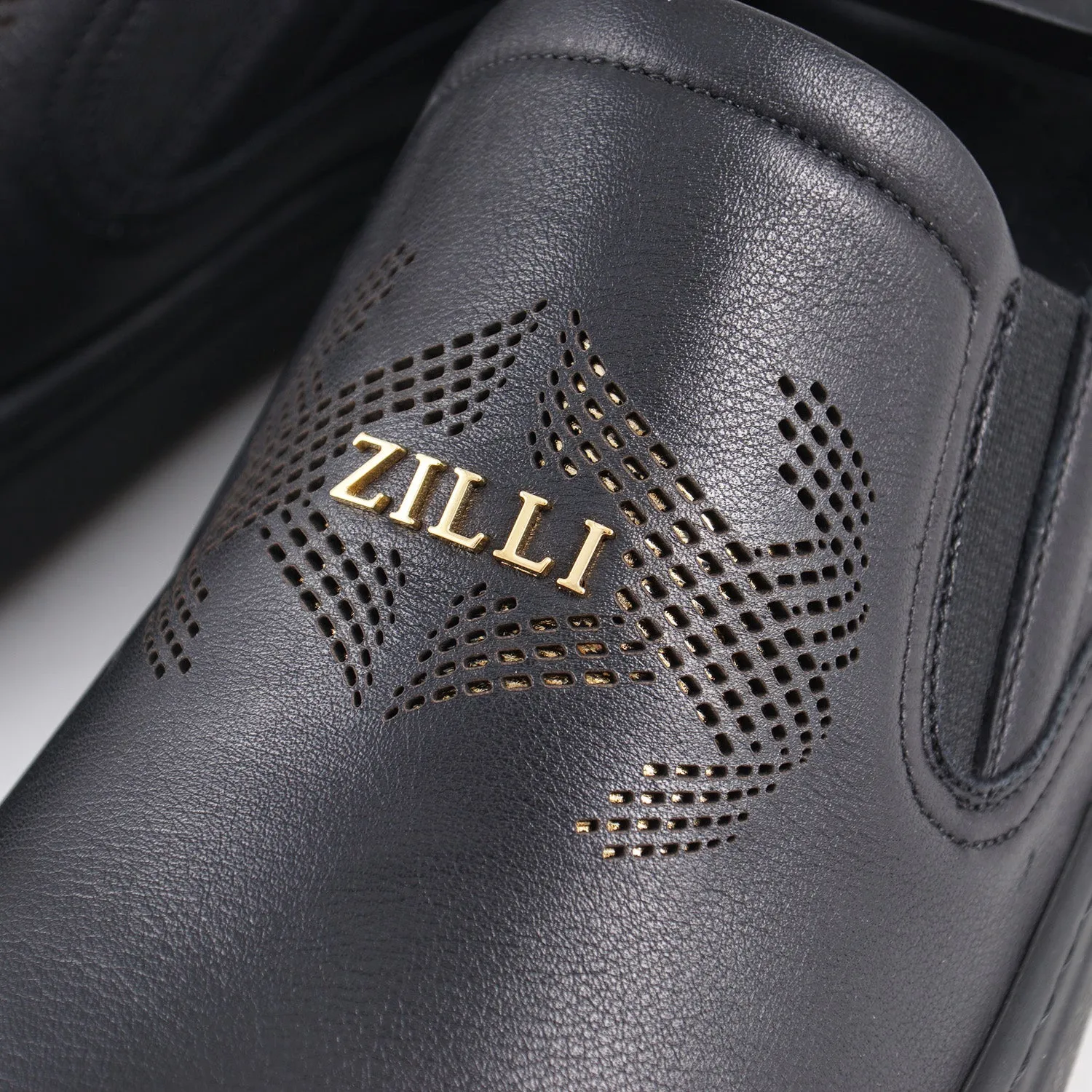 Zilli Calf Leather Slip-On Sneakers